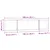 Produktbild 7 för Magnetisk whiteboard hopfällbar 200x40x1,7 cm aluminium