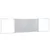 Produktbild 4 för Magnetisk whiteboard hopfällbar 200x50x1,7 cm aluminium