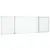 Produktbild 2 för Magnetisk whiteboard hopfällbar 160x60x1,7 cm aluminium