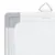 Produktbild 5 för Magnetisk whiteboard hopfällbar 160x60x1,7 cm aluminium