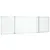Produktbild 2 för Magnetisk whiteboard hopfällbar 200x60x1,7 cm aluminium