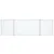 Produktbild 3 för Magnetisk whiteboard hopfällbar 200x60x1,7 cm aluminium