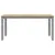 Produktbild 4 för Matbord Corona grå 160x80x75 cm massiv furu