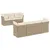 Produktbild 2 för Matgrupp för trädgården med dynor 8 delar beige konstrotting