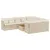 Produktbild 2 för Loungegrupp för trädgården m. dynor 11 delar beige konstrotting