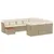 Produktbild 2 för Loungegrupp för trädgården m. dynor 11 delar beige konstrotting