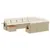 Produktbild 2 för Loungegrupp för trädgården m. dynor 11 delar beige konstrotting