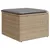 Produktbild 6 för Loungegrupp för trädgården m. dynor 11 delar beige konstrotting