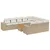 Produktbild 2 för Loungegrupp för trädgården m. dynor 11 delar beige konstrotting