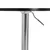 Produktbild 8 för Barbord svart 50x50x90 cm konstruerat trä och kromat stål