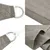 Produktbild 6 för Solsegel 160 g/m² rektangulär ljusgrå 2,5x3 m HDPE