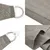 Produktbild 6 för Solsegel 160 g/m² rektangulär ljusgrå 3x4,5 m HDPE