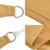 Produktbild 6 för Solsegel 160 g/m² rektangulär sand 2x5 m HDPE