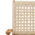 Produktbild 9 för Hopfällbara trädgårdsstolar 4 st beige konstrotting/massivt trä