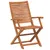 Produktbild 3 för Hopfällbara trädgårdsstolar 6 st 57x66x95 cm massivt akaciaträ