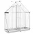 Produktbild 6 för Växthus med ram silver 169x58x202 cm aluminium