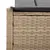 Produktbild 7 för Dubbel solsäng med dynor beige konstrotting