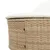 Produktbild 7 för Dubbel solsäng med dynor beige konstrotting