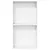 Produktbild 4 för Duschnisch matt vit 32x62x9 cm rostfritt stål