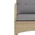 Produktbild 7 för Gungstol för trädgården med dynor beige konstrotting