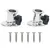 Produktbild 8 för Förlängningsdel för båtkapell set vit 170x170x(113-182,5) cm