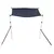 Produktbild 4 för Förlängningsdel för båtkapell set blå 170x170x(113-182,5) cm