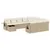 Produktbild 2 för Loungegrupp för trädgården m. dynor 11 delar beige konstrotting