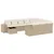 Produktbild 2 för Loungegrupp för trädgården m. dynor 11 delar beige konstrotting