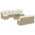 Produktbild 2 för Loungegrupp för trädgården m. dynor 11 delar beige konstrotting