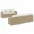 Produktbild 2 för Matgrupp för trädgården med dynor 8 delar beige konstrotting
