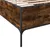 Produktbild 7 för Sängram rökfärgad ek 75x190 cm konstruerat trä och metall