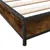 Produktbild 7 för Sängram rökfärgad ek 100x200 cm konstruerat trä och metall