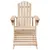 Produktbild 3 för Adirondackstol med fotstöd massivt granträ rosa