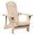 Produktbild 5 för Adirondackstol med fotstöd massivt granträ rosa
