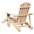 Produktbild 7 för Adirondackstol med fotstöd massivt granträ rosa