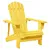 Produktbild 5 för Adirondackstol med fotstöd massivt granträ gul
