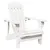 Produktbild 2 för Adirondackstol vit 69x85x90,5 cm massivt granträ