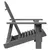 Produktbild 4 för Adirondackstol grå 69x85x90,5 cm massivt granträ