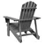 Produktbild 5 för Adirondackstol grå 69x85x90,5 cm massivt granträ