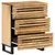 Produktbild 3 för Skänk 2 st 60x34x75 cm massivt grovt mangoträ