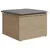 Produktbild 6 för Loungegrupp för trädgården m. dynor 11 delar beige konstrotting