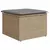 Produktbild 6 för Loungegrupp för trädgården m. dynor 11 delar beige konstrotting