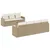 Produktbild 2 för Matgrupp för trädgården med dynor 8 delar beige konstrotting