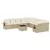 Produktbild 2 för Loungegrupp för trädgården m. dynor 11 delar beige konstrotting