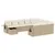 Produktbild 2 för Loungegrupp för trädgården m. dynor 11 delar beige konstrotting