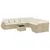 Produktbild 2 för Loungegrupp för trädgården m. dynor 11 delar beige konstrotting