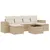 Produktbild 2 för Matgrupp för trädgården med dynor 7 delar beige konstrotting