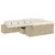 Produktbild 2 för Loungegrupp för trädgården m. dynor 11 delar beige konstrotting