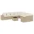 Produktbild 2 för Loungegrupp för trädgården m. dynor 11 delar beige konstrotting