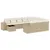 Produktbild 2 för Loungegrupp för trädgården m. dynor 11 delar beige konstrotting